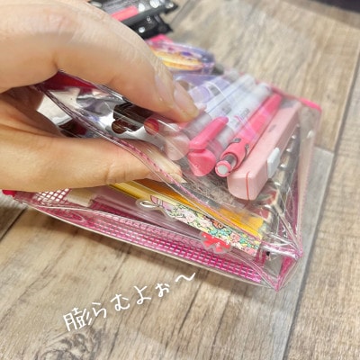 表紙がポーチになったカラードバインダーL　推し活に最高【SPEECHBALLOON】MOMOピンク