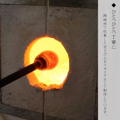 【数量限定】ガラス風鈴(花火)　岡崎ガラス工房 葵