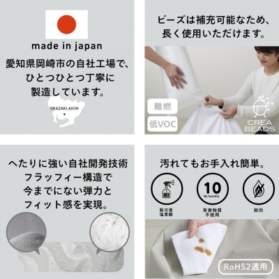 【ハナロロ】バルーンソファ 2P レザーカバーセット(クリーム)