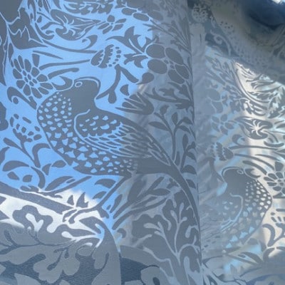 ウィリアムモリス　レース　カーテン　180　いちご泥棒