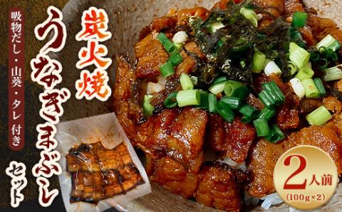 御気軽炭火焼うなぎまぶしセット　2人前(100g×2)【配送不可地域：離島】