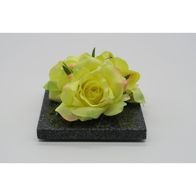 咲く石シリーズ『pretty-flowers』黄色の小バラ