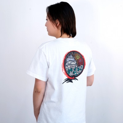 岡崎市 マンホールTシャツ 白 Lサイズ