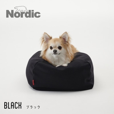 【ハナロロ】 ビーズクッション ペットクッションSカバー付 30L(ブラック)