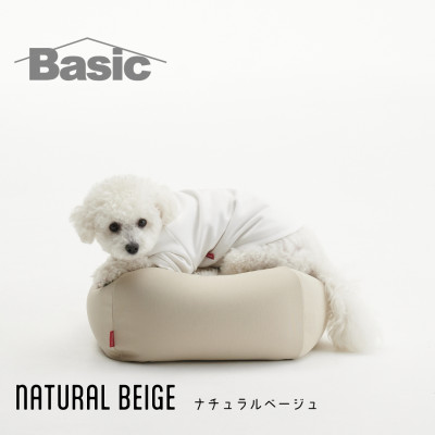 【ハナロロ】 ビーズクッション ペットクッションSカバー付 30L(ナチュラルベージュ)