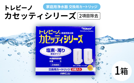 家庭用浄水器　「トレビーノ」交換用カートリッジ　カセッティシリーズ(2項目除去) MKC.2J