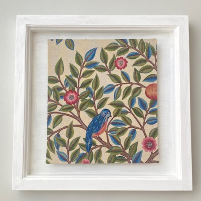 【ウィリアム　モリス】壁掛け　額縁セット　(ケルムスコットツリー)　白