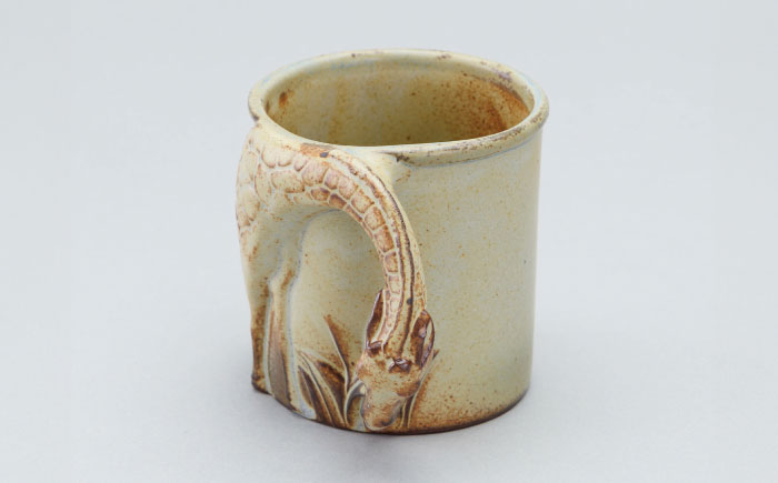 【瀬戸焼】動物マグカップ キリン【かしわ窯】 / 瀬戸焼 ギフト マグ マグカップ コップ カップ [BBAJ011]