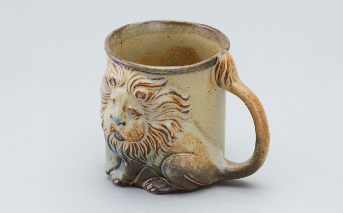 【瀬戸焼】動物マグ　ライオン（M39）【かしわ窯】　/　瀬戸焼 ギフト マグ マグカップ コップ カップ / 瀬戸市 [BBAJ021]