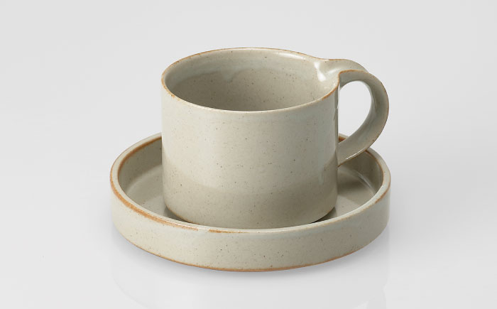 【瀬戸焼】モデラート カップソーサー グレー 【セラミック・ジャパン】 / 食器 カップ コップ ギフト プレゼント / 瀬戸市 [BBBC007]