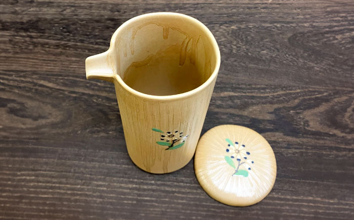 【瀬戸焼】一凛の花ビスク 片口切立酒器セット【まるたか水野コーポレーション】 / 徳利 お猪口 盃 陶器 [BBBF009]