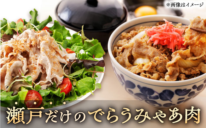 【全6回定期便】瀬戸山麓牛豚 切落しセット 計1.8kg（牛切落し600g、豚切落し1.2kg）/ 牛肉 豚肉 小分け 冷凍 / 瀬戸市 / 関屋精肉店 [BBBQ059]