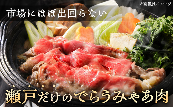 【全3回定期便】瀬戸山麓和牛 リブロース すきやきしゃぶしゃぶ用 400g  /牛肉 すきやき しゃぶしゃぶ スライス 和牛  / 瀬戸市 / 関屋精肉店 [BBBQ115]