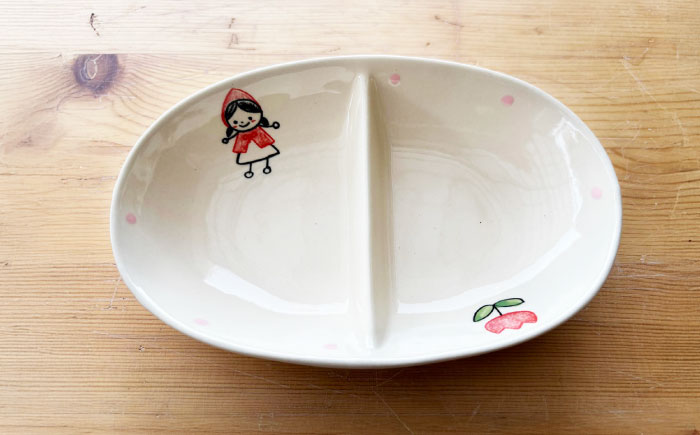 【瀬戸焼】子供用食器5点セット（女の子）贈答品対応【窯元SOUSEN】/食育 子育て ギフト [BBCQ009]