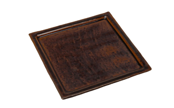 【瀬戸焼】6.0スクエアプレート 古瀬戸 2枚セット【ヤマハツクリタ株式会社】 / 食器 和食器 正角皿 スクエア皿/ 瀬戸市 [BBDV013] 古瀬戸