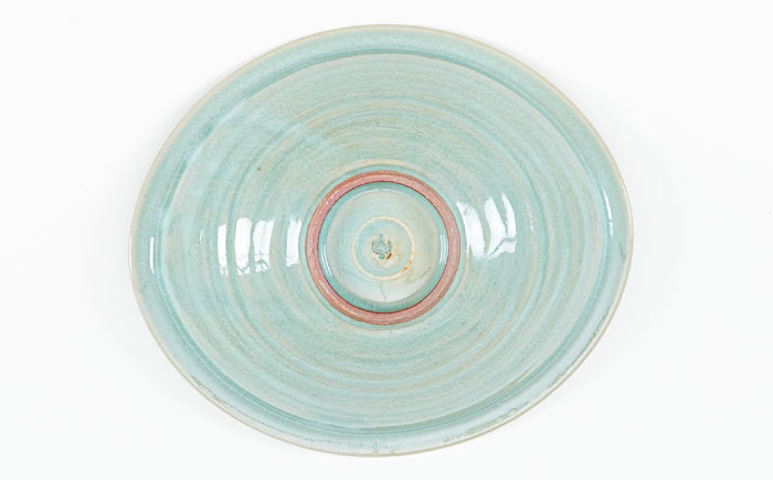 【瀬戸焼】 Kari 青竹 Lサイズ 1枚 / 瀬戸市 / 【SUIYO】 / 食器 電子レンジ対応 カレー皿 ギフト [BBAF003]