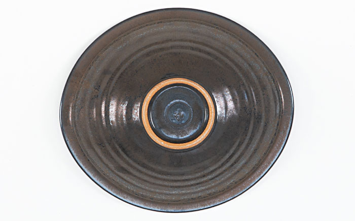 【瀬戸焼】Kari 黒金 Lサイズ 1枚 / 瀬戸市 / 【SUIYO】 / 食器 電子レンジ対応 カレー皿 ギフト [BBAF020]