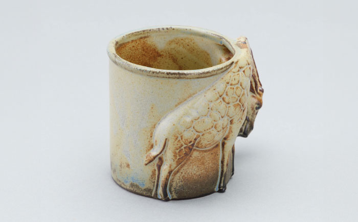 【瀬戸焼】動物マグカップ キリン【かしわ窯】 / 瀬戸焼 ギフト マグ マグカップ コップ カップ [BBAJ011]