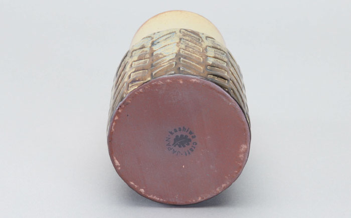 【瀬戸焼】花器 窯垣の小径シリーズ ツールスタンド ヘリボーン【かしわ窯】 / 瀬戸焼 ギフト 一輪挿し 花瓶 花器 インテリア [BBAJ012]