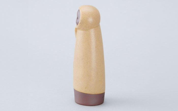 【瀬戸焼】ゆきんこ人形　黄色（D84）【かしわ窯】/ オブジェ インテリア / 瀬戸市 [BBAJ031]