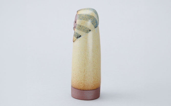 【瀬戸焼】ゆきんこ人形　ストライプ（D87）【かしわ窯】/ オブジェ インテリア  / 瀬戸市 [BBAJ032]