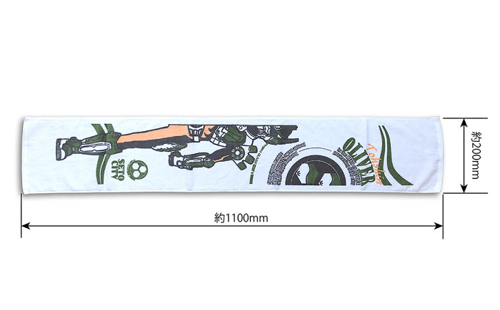 陶神オリバーマフラータオル2枚+缶バッジセット / タオル マフラータオル 陶神オリバー 缶バッジ ヒーロー ご当地 キャラクター / 瀬戸市 / IZZAO's WORKS [BBAO008]