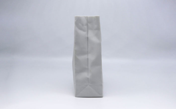 【瀬戸焼】クリンクルスーパーバッグ#2 花器 【セラミック・ジャパン】 / 花器  ギフト プレゼント / 瀬戸市 [BBBC014]