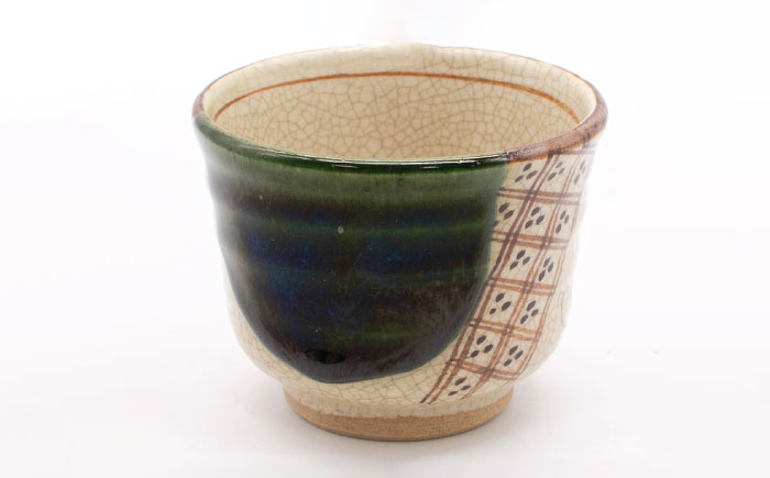 【瀬戸焼】織部瓢絵湯呑 煎茶5客揃(5個セット) 【山長陶苑】 / 湯呑 湯呑み 食器 和食器 / 瀬戸市 [BBBH050]