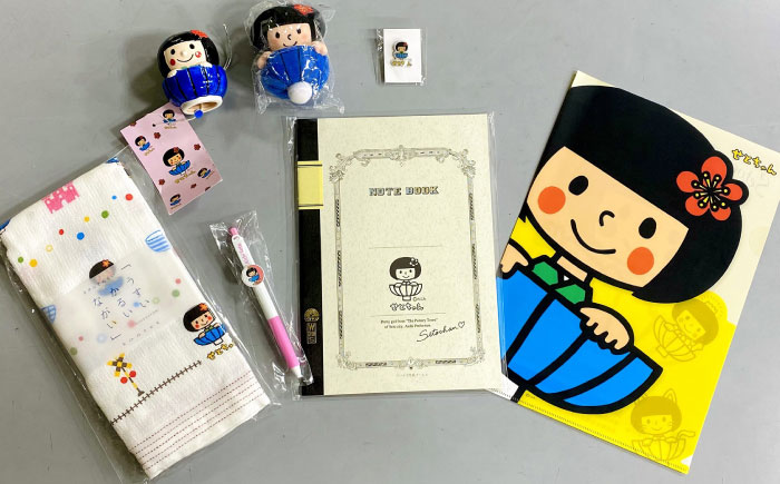 愛知県瀬戸市の看板娘「せとちゃん」グッズセット 7種 / ご当地キャラ ゆるキャラ せとちゃん キャラクター グッズ かわいい / 瀬戸市 [BBBV001]