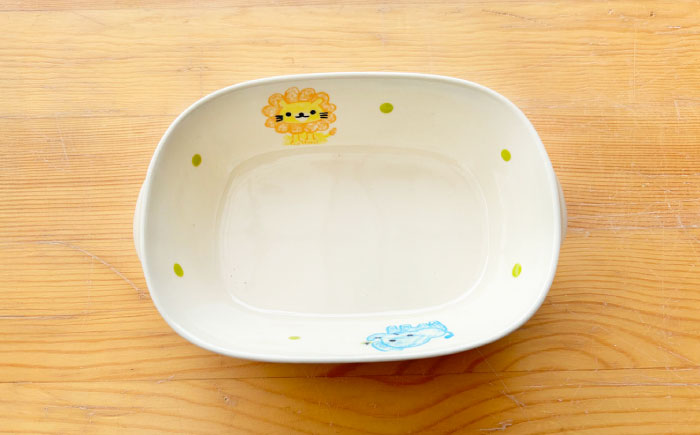 【瀬戸焼】子供用食器5点セット（動物）贈答品対応【窯元SOUSEN】/食育 子育て ギフト [BBCQ010]