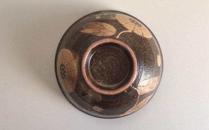 【瀬戸焼】 Ichirinka 一輪花飯椀 2個 (茶) 【カネ三商店】 / 食器 茶碗 ご飯茶碗 ギフト / 瀬戸市 [BBDD036]