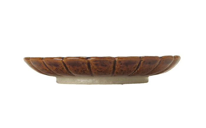 【瀬戸焼】5.0菊花丸取皿 古瀬戸 2枚セット 【ヤマハツクリタ株式会社】 / 食器 和食器 丸皿 / 瀬戸市 [BBDV019] 古瀬戸