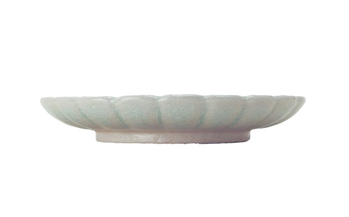 【瀬戸焼】5.0菊花丸取皿 灰釉 2枚セット 【ヤマハツクリタ株式会社】 / 食器 和食器 丸皿 / 瀬戸市 [BBDV022] 灰釉