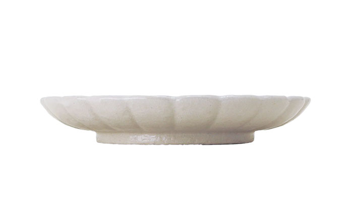 【瀬戸焼】5.0菊花丸取皿 志野 2枚セット 【ヤマハツクリタ株式会社】 / 食器 和食器 丸皿 / 瀬戸市 [BBDV024] 志野