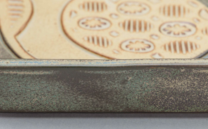 【瀬戸焼】スクエアプレート フクロウ 【かしわ窯】 / 瀬戸焼 ギフト 皿 小皿 角鉢 スクエア [BBAJ002]