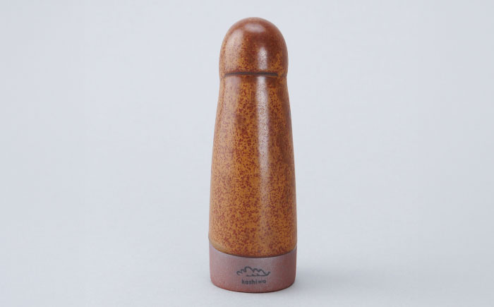 【瀬戸焼】ゆきんこ人形　赤茶（D86）【かしわ窯】/ オブジェ インテリア / 瀬戸市 [BBAJ030]