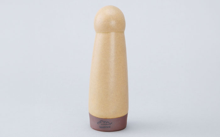 【瀬戸焼】ゆきんこ人形　黄色（D84）【かしわ窯】/ オブジェ インテリア / 瀬戸市 [BBAJ031]