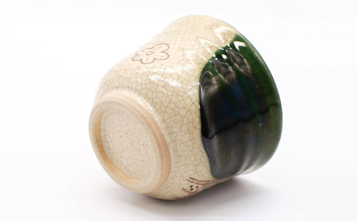 【瀬戸焼】織部瓢絵湯呑 煎茶5客揃(5個セット) 【山長陶苑】 / 湯呑 湯呑み 食器 和食器 / 瀬戸市 [BBBH050]