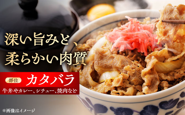 瀬戸山麓牛カタバラ切落し1kg（250g×4P）/ 牛肉 国産 冷凍 小分け / 瀬戸市 / 関屋精肉店 [BBBQ025]