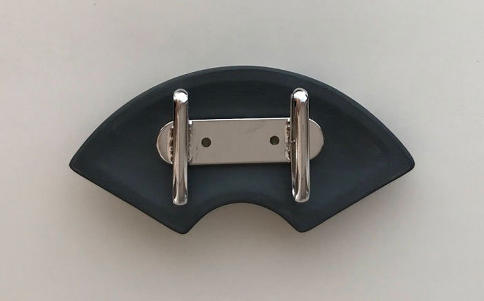 帯留 牡丹（墨色）/ アクセサリー 装飾品 ブローチ ペンダント カメオ アンティーク レトロ / 瀬戸市 / 陶華 [BBCD005]