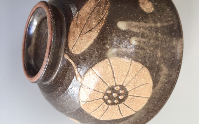 【瀬戸焼】 Ichirinka 一輪花飯椀 2個 (茶) 【カネ三商店】 / 食器 茶碗 ご飯茶碗 ギフト / 瀬戸市 [BBDD036]