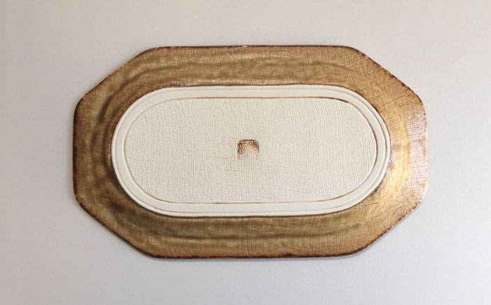 【瀬戸焼】 Plain 21.5cm プレート 中皿 2枚 (茶) 【カネ三商店】 / 食器 皿 プレート ギフト / 瀬戸市 [BBDD049]