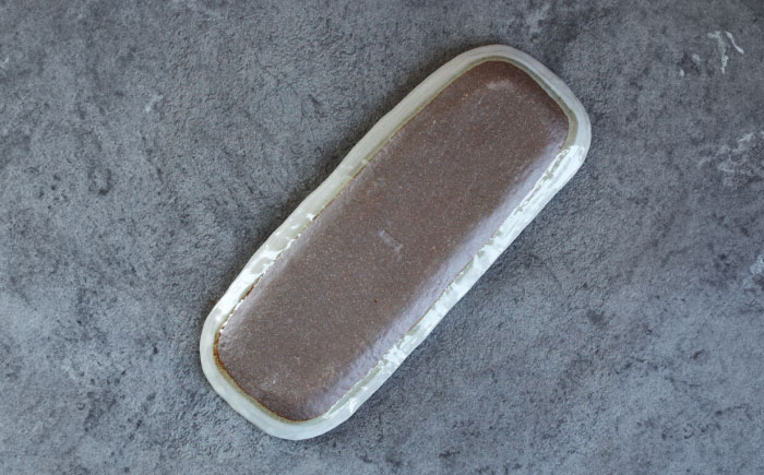 【瀬戸焼】 「舞陶館」　粉引掛け分 長角皿５枚セット【松本陶器株式会社】 / 皿 食器 角皿 / 瀬戸市 [BBDX011]