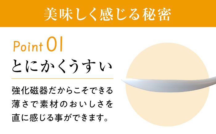 【瀬戸焼】 薄くて軽い！ 強化磁器製 ヨーグルトスプーン 5本セット 【株式会社仙水】/ 陶器 スプーン カトラリー 食器 / 瀬戸市 [BBDY001]