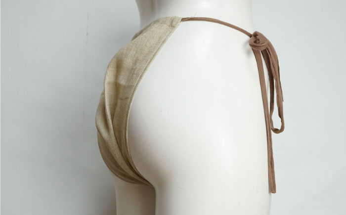 もっこふんどし 2枚組 Lサイズ（女性・男性兼用） / オーガニック素材使用 衣類 肌着 下着 ふんどし / 瀬戸市 / 幼老ふんどし工房 [BBEB004]