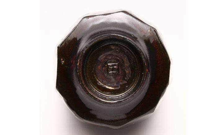 【瀬戸焼】手造り 古瀬戸面取陶碗【山長陶苑】 / 焼き物 やきもの 手造り 陶器 椀 茶碗 [BBBH022]