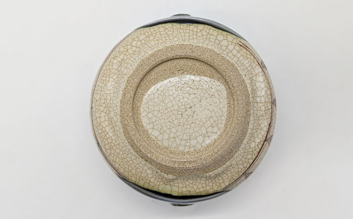 【瀬戸焼】織部印花四方小鉢ペア 2個セット 【山長陶苑】 / 小鉢 小皿 皿 食器 和食器 / 瀬戸市 [BBBH052]