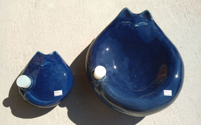 【瀬戸焼】 ねこはち 親子湯たんぽ 黒 1セット / 瀬戸市 / 【合資会社白峰園製陶所】 / 湯たんぽ 健康グッズ 陶器 [BBBR001] 黒