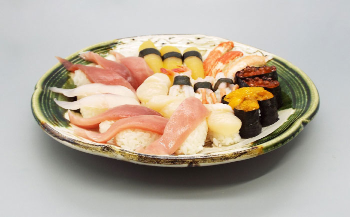 【瀬戸焼】塩草窯・織部まどつる 盛皿 【山 佳】/ 陶器 皿 食器 / 瀬戸市 [BBDH001]