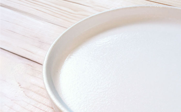 【瀬戸焼】切立丸プレート(16cm) きらり白 2枚セット【ヤマハツクリタ株式会社】 / 食器 和食器 丸皿 / 瀬戸市 [BBDV030] きらり白